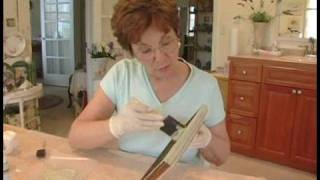 Making Picture Frames Look Old  Painting the Top Coat for Aging a Picture Frame [upl. by Kessia410]