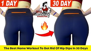 The Best Home Workout To Get Rid Of Hip Dips In 30 Days By Best Standing Exercises [upl. by Brindle]