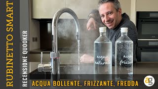 ACQUA BOLLENTE FRIZZANTE FREDDA FILTRATA dal RUBINETTO Recensione QUOOKER [upl. by Onimod]