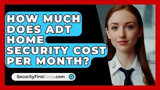 How Much Does ADT Home Security Cost Per Month  SecurityFirstCorpcom [upl. by Auohs900]