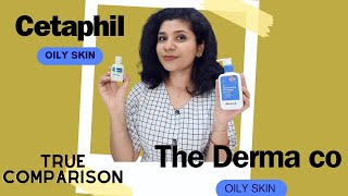 The derma co Vs Cetaphil gentle cleanser for oily acne prone skin  True comparison [upl. by Niwled681]