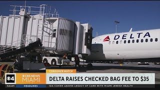 Delta Air Lines is raising checked bag fees [upl. by Lichter]