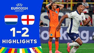 Netherlands vs England 12 HIGHLIGHTS  EURO 2024 [upl. by Gniliem]