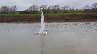 ArduRover Mini40 light wind loiter test [upl. by Survance587]