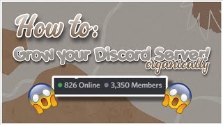 How to GROW your Discord Server in 2021 ❤️  Discord tutorial [upl. by Eilahtan]