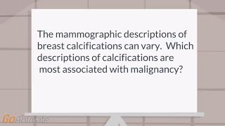 Which calcifications on mammogram are bad [upl. by Ytsim]