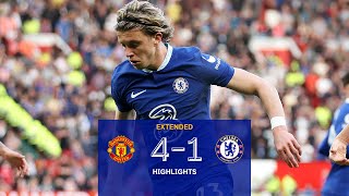 Manchester United 41 Chelsea  Highlights  EXTENDED  Premier League 2223 [upl. by Kelley]