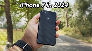 iPhone 7 in 2024  A Real Day In The Life [upl. by Notsob]