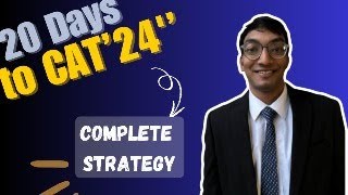 20 Days To CAT  Complete Strategy  Hemant Tulsan [upl. by Arlynne]