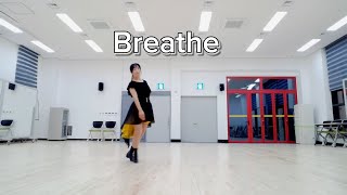 Breathe Line DanceIntermediate중급라인댄스 [upl. by Airemaj797]