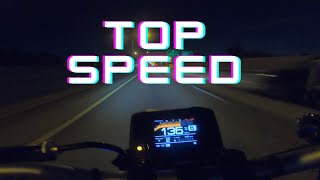 2021 Yamaha MT09 Top Speed No Tune [upl. by Kandace]