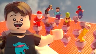 MrBeast 10000 Lego Parkour Blender Animation [upl. by Sarchet204]