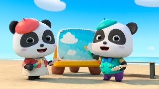 Baby Panda Painter Genius  Best Jobs amp Professions Songs for Kids  BabyBus [upl. by Etnahs904]