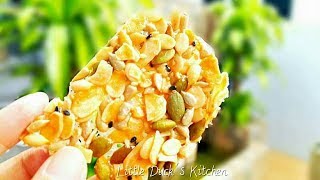 quot果仁麦芽酥片quot食谱 ❤ Florentine Nuts Cookies Recipe [upl. by Sueaddaht]