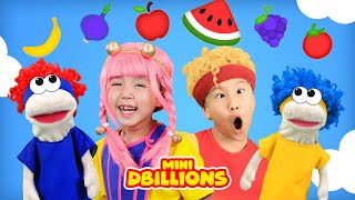 Yummy Fruits amp Vegetables with Mini DB amp Puppets  D Billions Kids Songs [upl. by Leblanc]