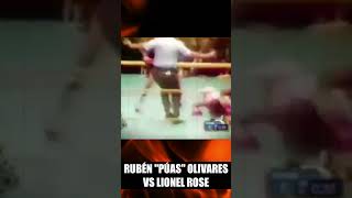 😨¡LE ROMPIÓ LA QUIJADA Y SU FAMA 💥🥊PÚAS OLIVARES VS LIONEL ROSE shorts [upl. by Morville]