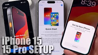 How To Set Up The iPhone 15 Pro Max Tutorial  iPhone 15 Setup Guide [upl. by Burbank]