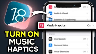 How To Enable Music Haptics On Iphone iOS 18 [upl. by Idette]