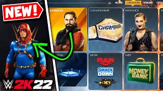 WWE 2K22 Full Creation Suite REVEALED  Creating A Custom Superstar [upl. by Siobhan]