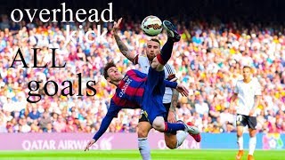 Messi bicycle kick all goals • messi overhead kick FUNNY goals [upl. by Denney60]