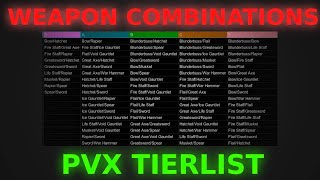 New World Weapon Combinations PVX Tierlist  The Best Weapon Combos [upl. by Fernando]