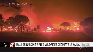 Maui rebuilding after fires decimate Lahaina [upl. by Yeloc]