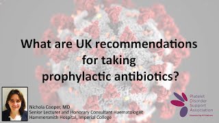 What are UK recommendations for taking prophylactic antibiotics [upl. by Ydassac79]