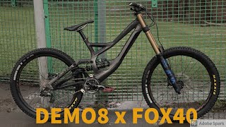 DEMO8 X FOX40 bike check and riding edit [upl. by Eruza]