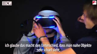 Sony zeigt VirtualRealityBrille quotProject Morpheusquot [upl. by Sum59]