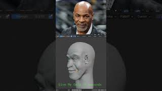 Mike Tyson Blender Sculpting Likeness short [upl. by Colette799]