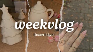 KERAMISCH SCHILDEREN NIEUWE NAGELS amp ETEN MET VRIENDINNEN  WEEKVLOG  KIRSTEN KEIJZER [upl. by Madelina]