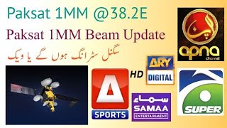 Paksat 1MM 382E Settlite DetailBeam amp Signal Update in PakistanAll Channels on 4 Feet Dish [upl. by Stier]