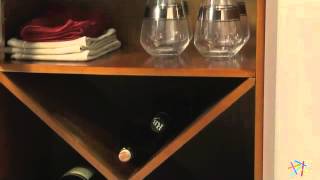 Lucca Home Storage Cabinet  Walnut  Product Review Video [upl. by Asabi]