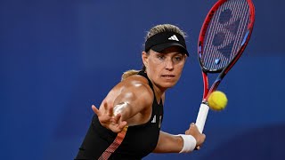 Olympische Spiele 2024 Tennis Angelique Kerber scheidet im Viertelfinale aus [upl. by Ayel]