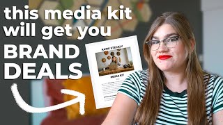 How to create a MEDIA KIT that will get you brand deals [upl. by Juana25]