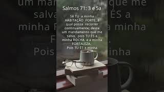 Salmos 71 3 e 5a shorts leiaabíblia versiculodabiblia versiculododia versiculobiblico [upl. by Ardnaik187]