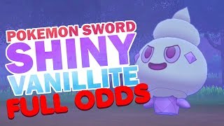 FULL ODDS SHINY VANILLITE  Pokemon Sword and Shield [upl. by Cristiano]