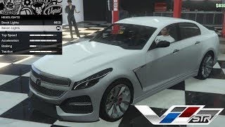 GTA 5  DLC Vehicle Customization  Albany VSTR Cadillac CTSV and Review [upl. by Suirtemid]