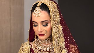 Aiman Khan baraat look by Omayr Waqar [upl. by Hett987]