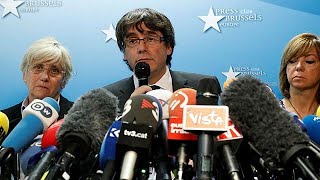 Full speech Puigdemont says hes not in Belgium to seek asylum [upl. by Eal]