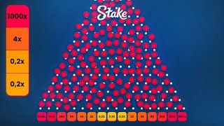 DROPPING 1000 BALLS ON Stake PLINKO [upl. by Anailuj]