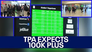 Tampa International Airport expecting nearly 100K travelers to hit the skies ahead of Thanksgiving [upl. by Curnin481]