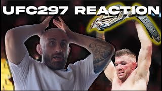 Alex Volkanovski Reacts to UFC297  Dricus Du Plessis New Middle Weight Champion [upl. by Ariuqahs]