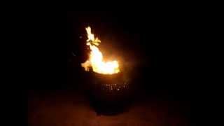 Relaxing Fire Burning in a Brazier  8min [upl. by Valentine]