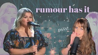 Reaction Kelly Clarkson covers Rumour Has It by Adele [upl. by Lesirg]