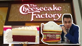 The Ultimate red velvet cake cheesecake of Cheesecake factory Mukbang  take away [upl. by Tilla]