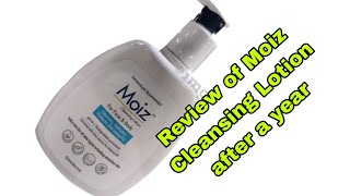 Moiz Cleansing Lotion Review after using it for 1 yearmoizcleansinglotionbestmildcleanser [upl. by Rudiger488]