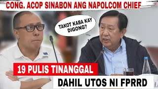 CONG ACOP HINDI NAPIGILIN ANG INIT NG ULO HEPE NG NAPOLCOM SINABON 19 PULIS TINANGGAL [upl. by Woods]