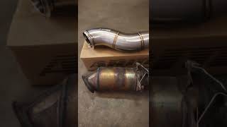 RSQ8 Akrapovic Downpipes Install and Sound Clips [upl. by Iney]