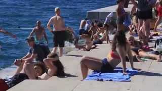 Sea organ in Zadar Croatia [upl. by Ahsram899]